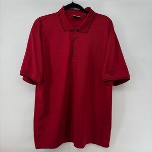 Nike Golf Men’s Polo Shirt Size XL Red Short Sleeve Polo Shirt